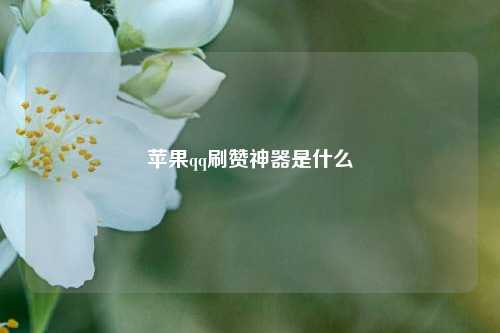 苹果qq刷赞神器是什么